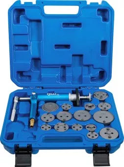 Brake Piston Reset Tool Set pneumatic 16 pcs.