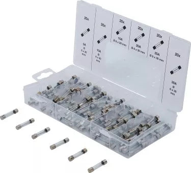 Glass Fuse Assortment 120 pcs.