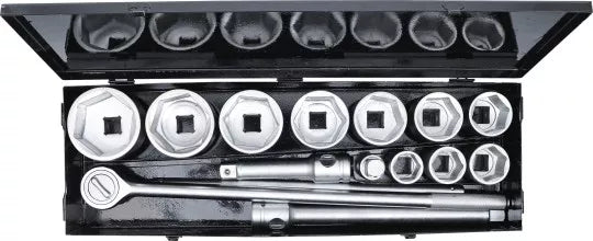 Socket Set 25 mm (1") Drive 36-80 mm 15 pcs.