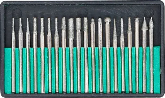Diamond-Coated Grinding and Milling Drill Bit Set 20 pcs.