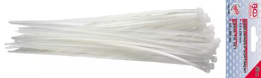 Cable Tie Set white 4.8 x 250 mm 50 pcs.