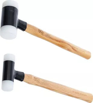 Dead Blow Hammer Set Hickory Handle Soft Head Ø 30 / 45 mm 300 / 550 g 2 pcs.
