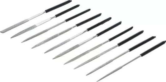 Diamond File Set straight 140 x 3 mm 10 pcs.
