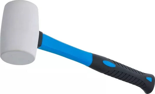 Rubber Mallet Fibreglas Shaft white Head Ø 48 mm 250 g