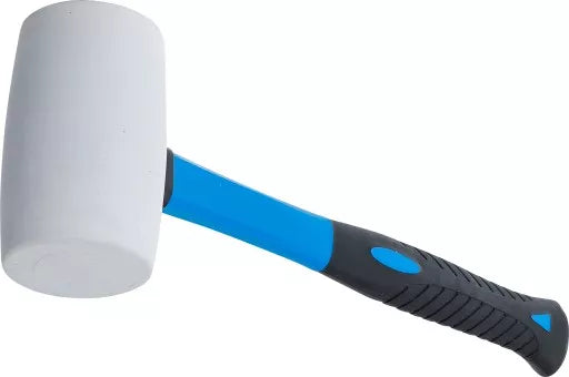 Rubber Mallet Fibreglas Shaft white Head Ø 64 mm 750 g