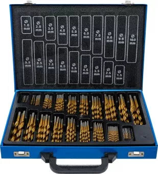 Twist Drill Set HSS titanium nitrated 1 - 10 mm 170 pcs.