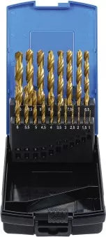 Twist Drill Set HSS titanium nitrated 1 - 10 mm 19 pcs.