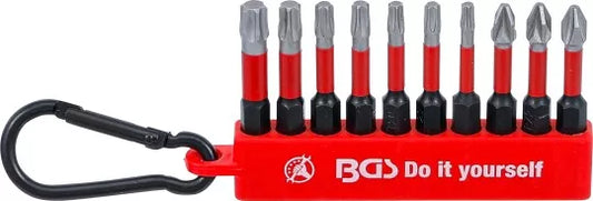 Torsion Bit Set 6.3 mm (1/4") Drive 10 pcs.