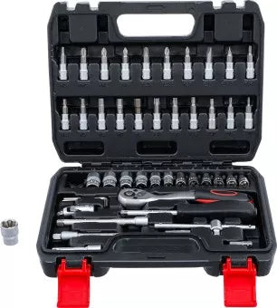 Socket Set 6.3 mm (1/4") Drive 46 pcs.