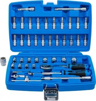 Socket Set 6.3 mm (1/4") Drive 46 pcs.