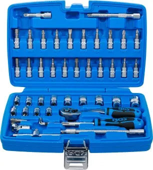 Socket Set 6.3 mm (1/4") Drive 46 pcs.