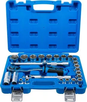 Socket Set 12.5 mm (1/2") Inch Sizes 27 pcs.