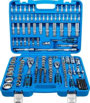 Socket Set Gear Lock 6.3 mm (1/4") Drive / 10 mm (3/8") / 12.5 mm (1/2") 192 pcs.