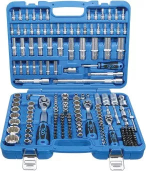 Socket Set 12-point 6.3 mm (1/4") / 10 mm (3/8") / 12.5 mm (1/2") 192 pcs.