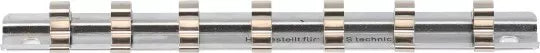 Socket Rail with 7 Clips 6.3 mm (1/4")