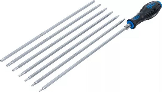 Screwdriver Set with interchangeable Blades T-Star (for Torx) / TS-Star (for Torx Plus) 8 pcs.
