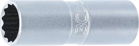 Spark Plug Socket with Rubber mount, 12-point 12.5 mm (1/2") Drive 16 mm