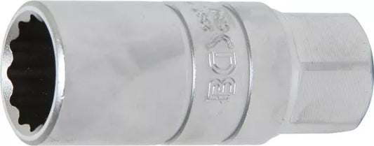 Spark Plug Socket with Rubber mount, 12-point 10 mm (3/8") Drive 18 mm