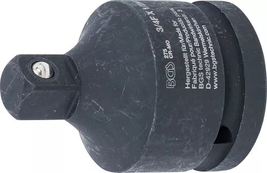 Impact Socket Adaptor internal square 20 mm (3/4") - external square 12.5 mm (1/2")