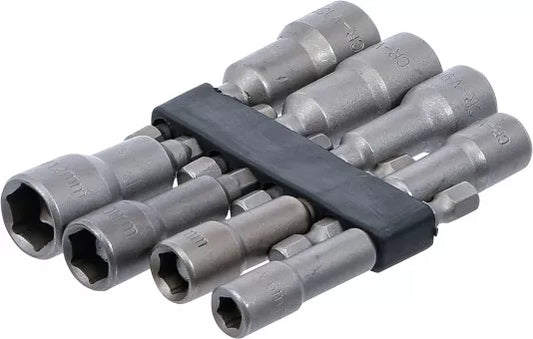 Socket Set, Hexagon 6.3 mm (1/4") Drive 6 - 13 mm 8 pcs.