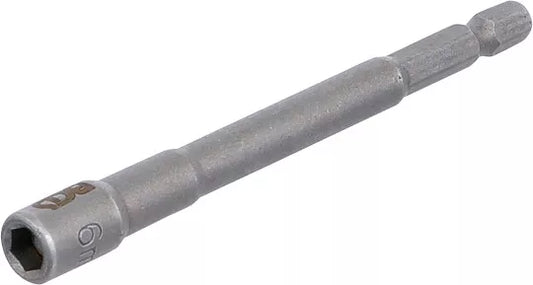 Socket, Hexagon, extra long for electric drills 6.3 mm (1/4") Drive 6 mm
