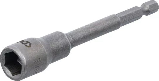 Socket, Hexagon, extra long for electric drills 6.3 mm (1/4") Drive 11 mm