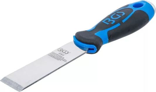 Scraper Stainless Steel solid 2-component Rubber grip Handle with hole