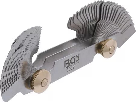 Twin Screwpitch Gauge, 52 Blades Metric 0.25 - 6.0 mm, Whitworth 4G - 62G