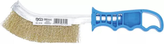 Steel Wire Brush brass coated 260 mm