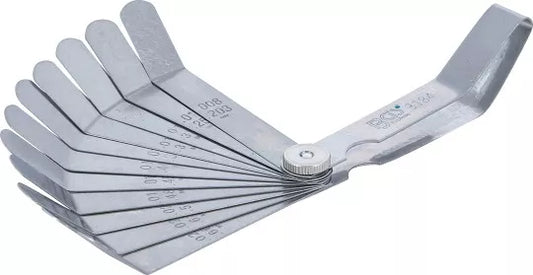 Precision Feeler Gauges, bent 12 Blades