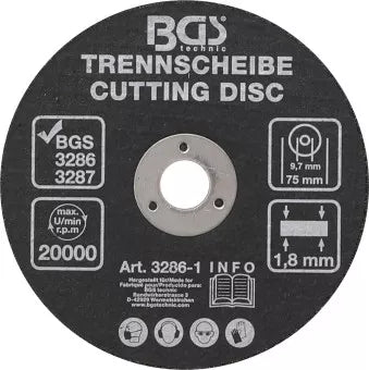 Cutting Disc Ø 75 x 1.8 x 9.7 mm