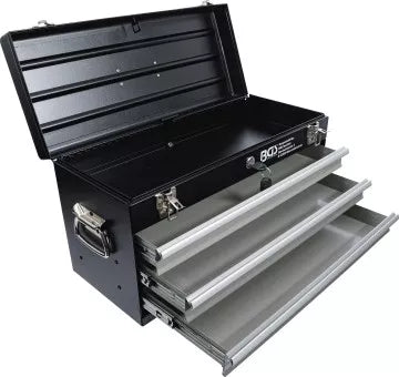 Metal Tool Case, empty 3 Drawers