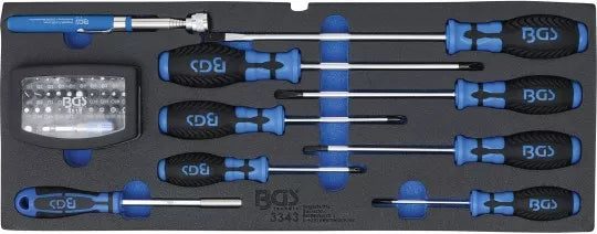 Foam Tray for BGS 3312: Screwdriver, Bit Set and magnetic Lifter 41 pcs.