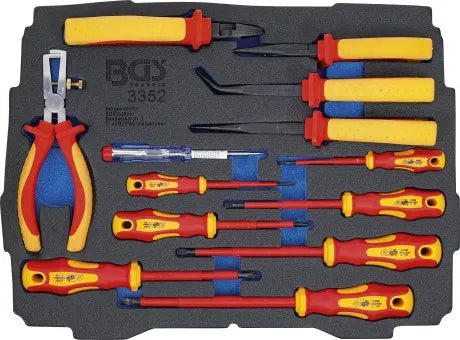 Foam Tray for BGS BOXSYS1 & 2: VDE Pliers / Screwdriver Set 13 pcs.