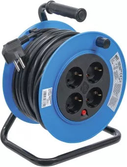 Cable Reel 15 m 3 x 1.5 mm² 4 Socket Outlets IP 20 3000 W