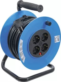 Cable Reel 25 m 3 x 1.5 mm² 4 Socket Outlets IP 20 3000 W