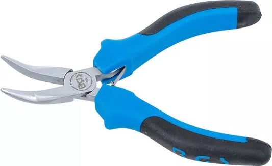 Electronic Long Nose Pliers bent spring loaded 138 mm