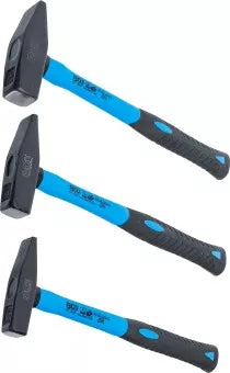 Machinist's Hammer Set Fibreglas Shaft DIN 1041 300 / 500 / 800 g 3 pcs.