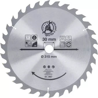 Carbide Tipped Circular Saw Blade Ø 315 x 30 x 3.0 mm 30 teeth