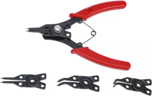 Circlip Pliers with exchangeable Heads 160 mm 5 pcs.
