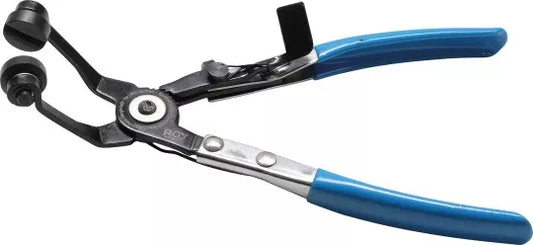 Hose Clamp Pliers Bent Type with Ratcheting Function 220 mm