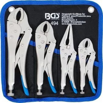 Locking Grip Pliers Set 4 pcs.