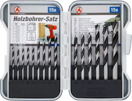 Wood Drill Set 3 - 10 mm 15 pcs.