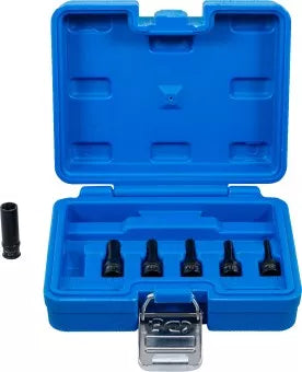 Twist Off Socket for Glow Plug Electrodes 6.3 mm (1/4") Drive 6 pcs.