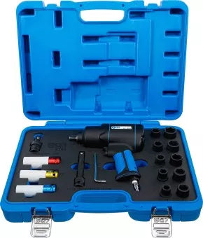 Air Impact Wrench and Impact Socket Set 12.5 mm (1/2") 1200 Nm 16 pcs.