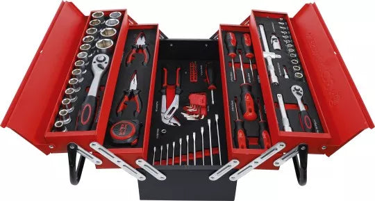 Metal workshop Tool Case incl. Tool Assortment 86 pcs.