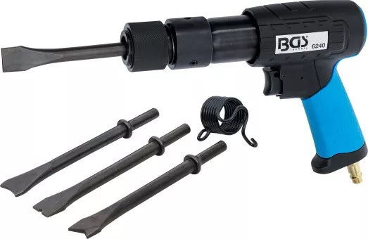 Pneumatic Chisel Hammer Set with Quick Release Chuck 10 mm