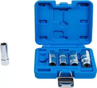 Spark Plug Socket Set Hexagon 12.5 mm (1/2") Drive 14 - 21 mm 5 pcs.
