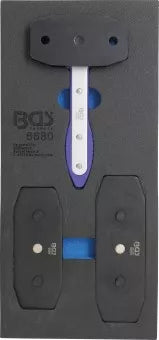 Tool Tray 1/3: Brake Piston Reset Tool with Ratchet Function 7 pcs.