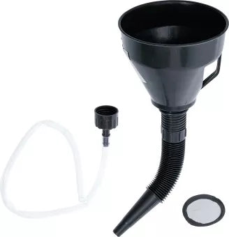Oil Filling Funnel Set with flexible pipe and hose Ø 135 mm 3 pcs.